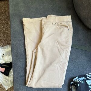 croft & barrow Women's Straight Leg Jeans in Light Beige
